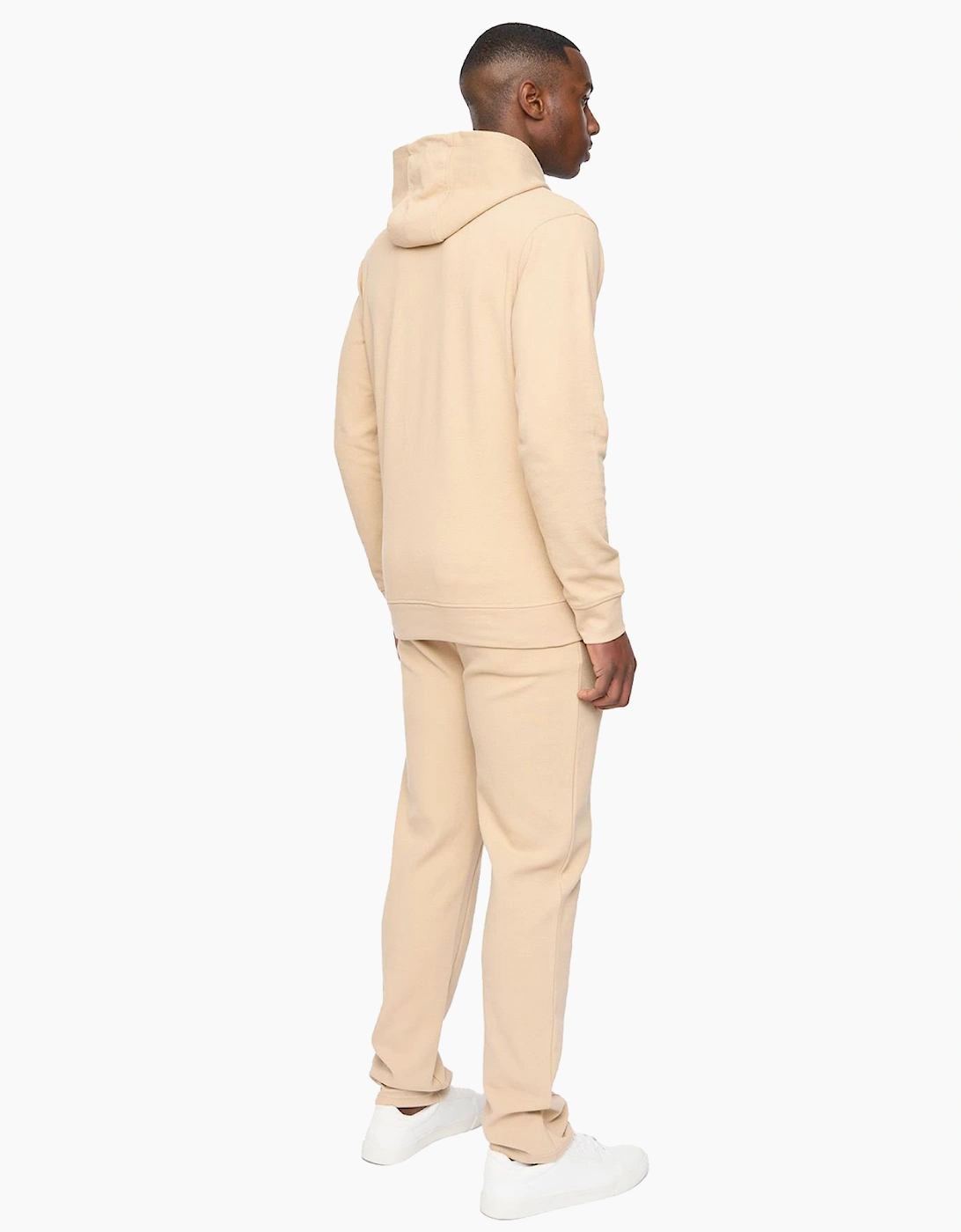 Duck And Cover Hannings Mens Hoodie Stone