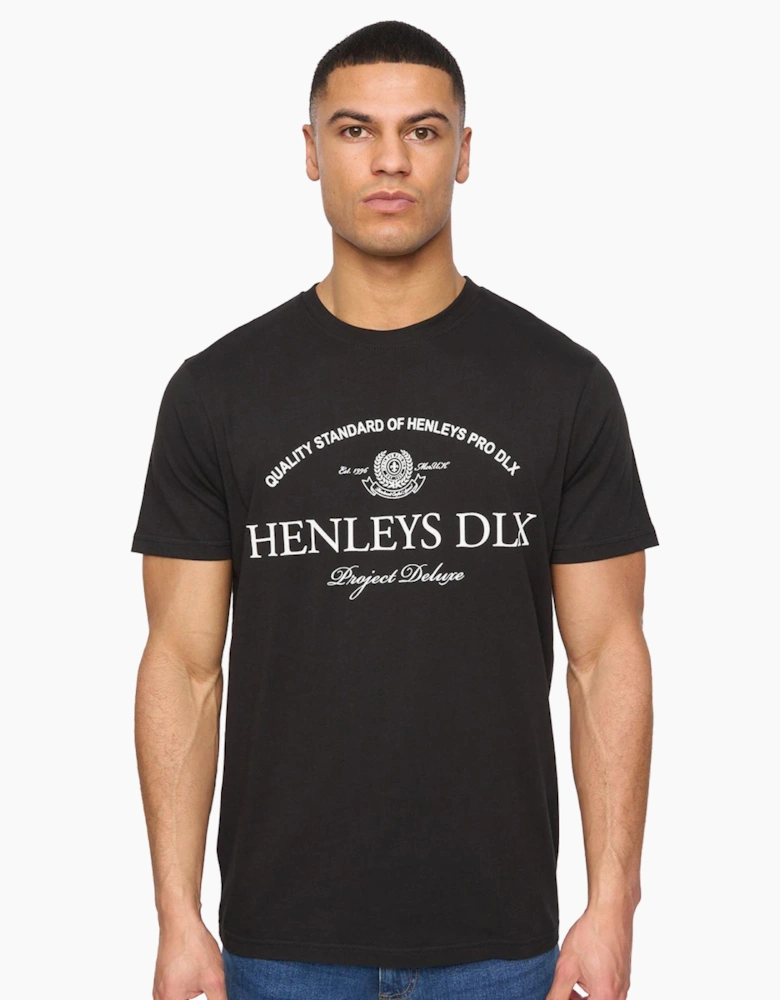 Henleys Henclose Mens T-Shirt Black