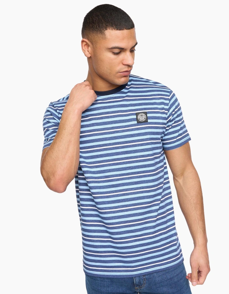 Henleys Henfeed Mens T-Shirt Navy Stripe