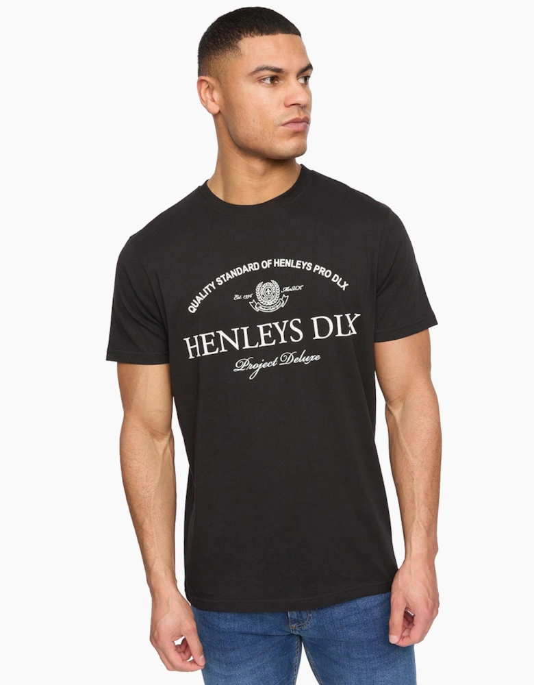 Henleys Henclose Mens T-Shirt Black