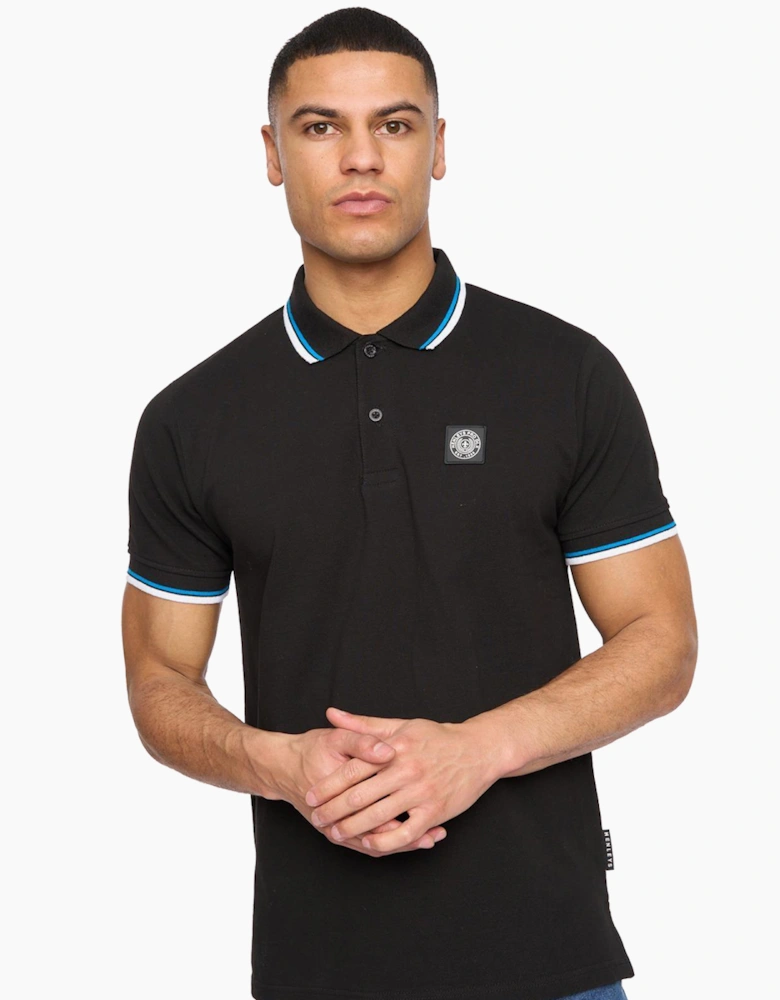 Henleys Henalpha Mens Polo Shirt Black