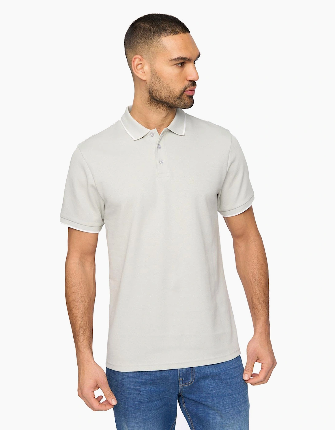 Bewley & Ritch Elverton Mens Polo Shirt Light Grey
