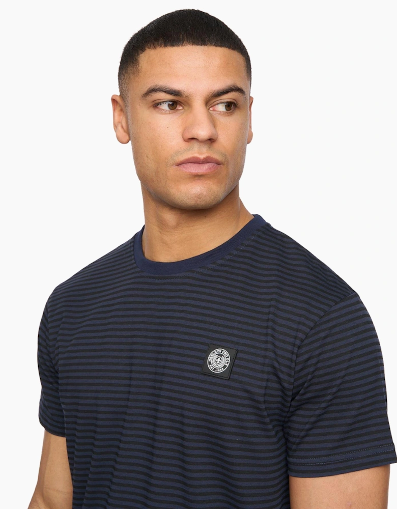 Henleys Henbrett Mens T-Shirt Navy / Black