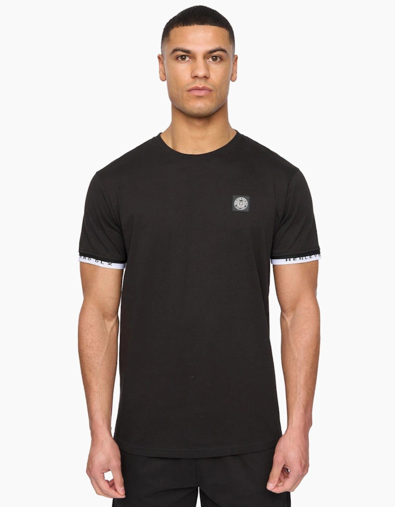 Henleys Henjaque Mens T-Shirt/Shorts Set Black