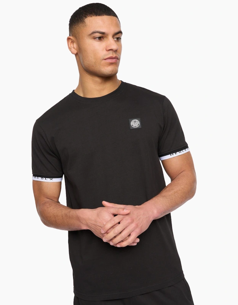 Henleys Henjaque Mens T-Shirt/Shorts Set Black