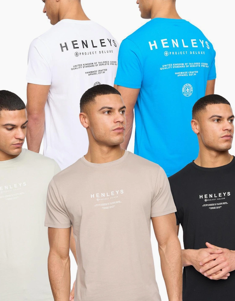 Henleys Henstack Mens T-Shirt 5pk Assorted