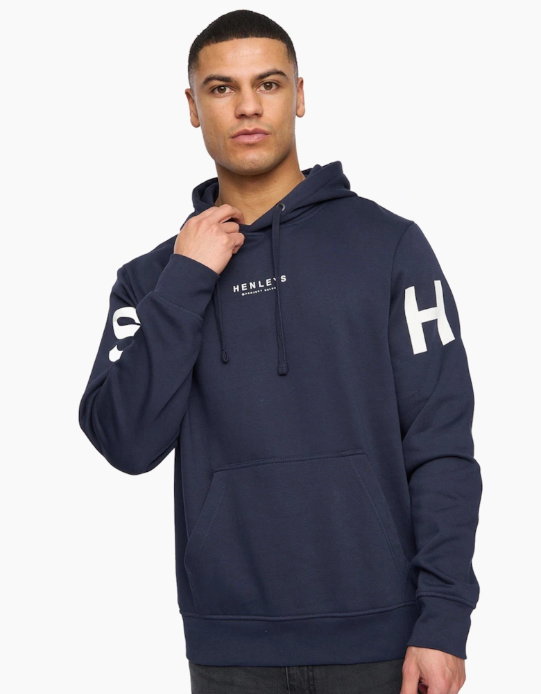 Henleys Hensleeve Mens Hoodie Navy