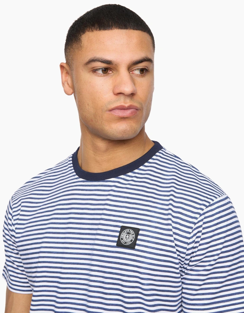 Henleys Henbrett Mens T-Shirt Off White / Navy