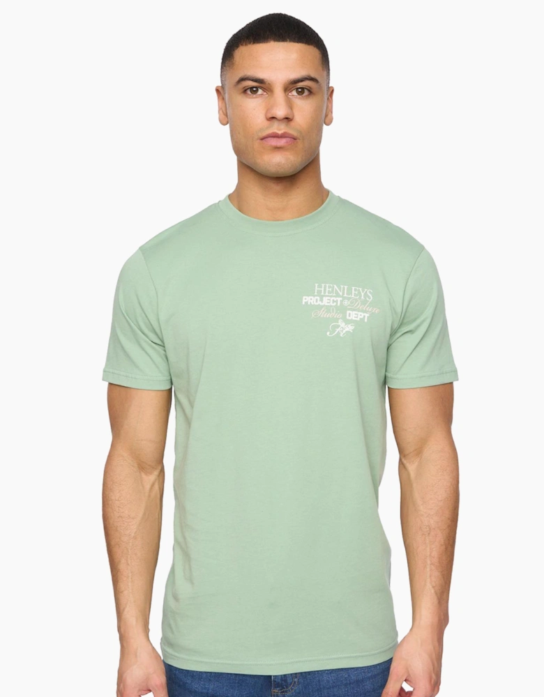 Henleys Hentitled Mens T-Shirt Green / Sage