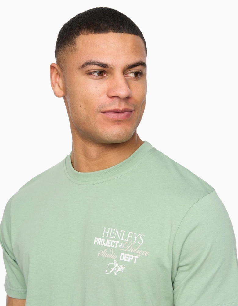 Henleys Hentitled Mens T-Shirt Green / Sage