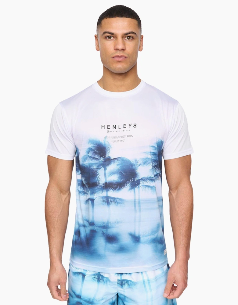 Henleys Hennicane Mens T-Shirt Optic White