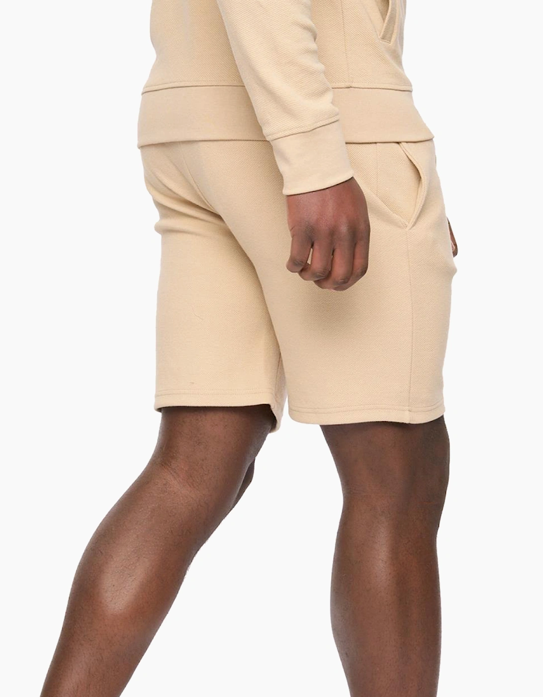 Duck And Cover Hannings Mens Jog Shorts Stone