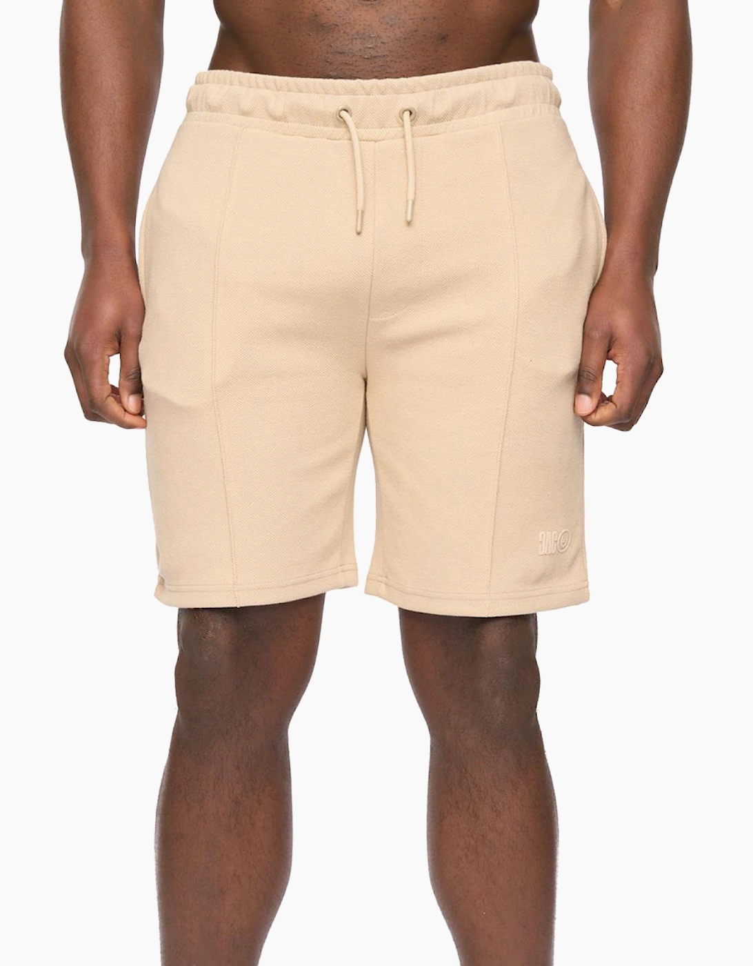 Duck And Cover Hannings Mens Jog Shorts Stone