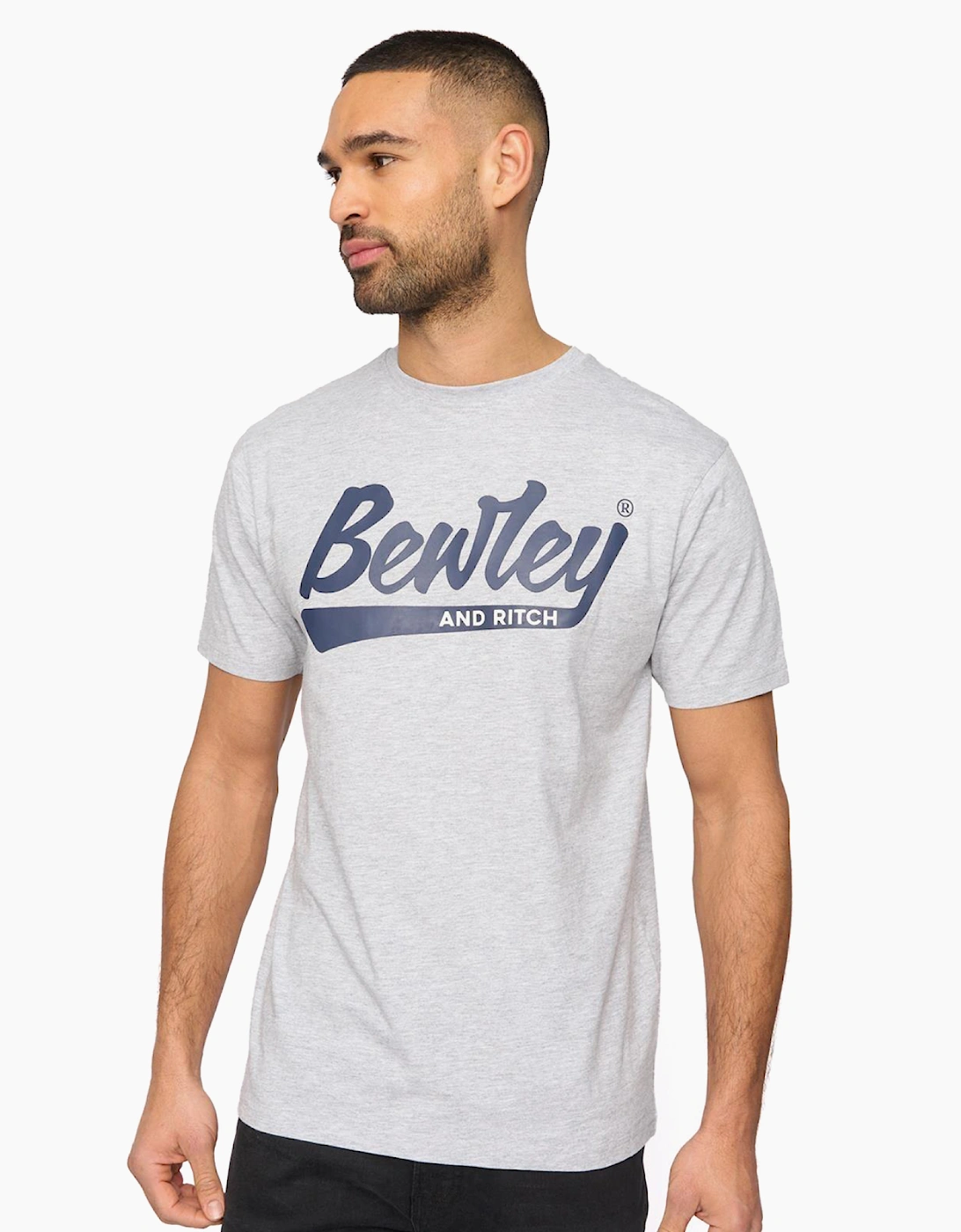 Bewley & Ritch Macklin Mens T-Shirt Light Navy