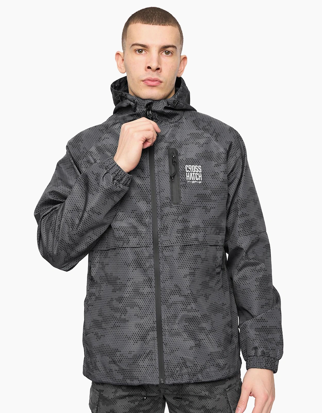 Crosshatch Janscore Mens Jacket Dark Grey