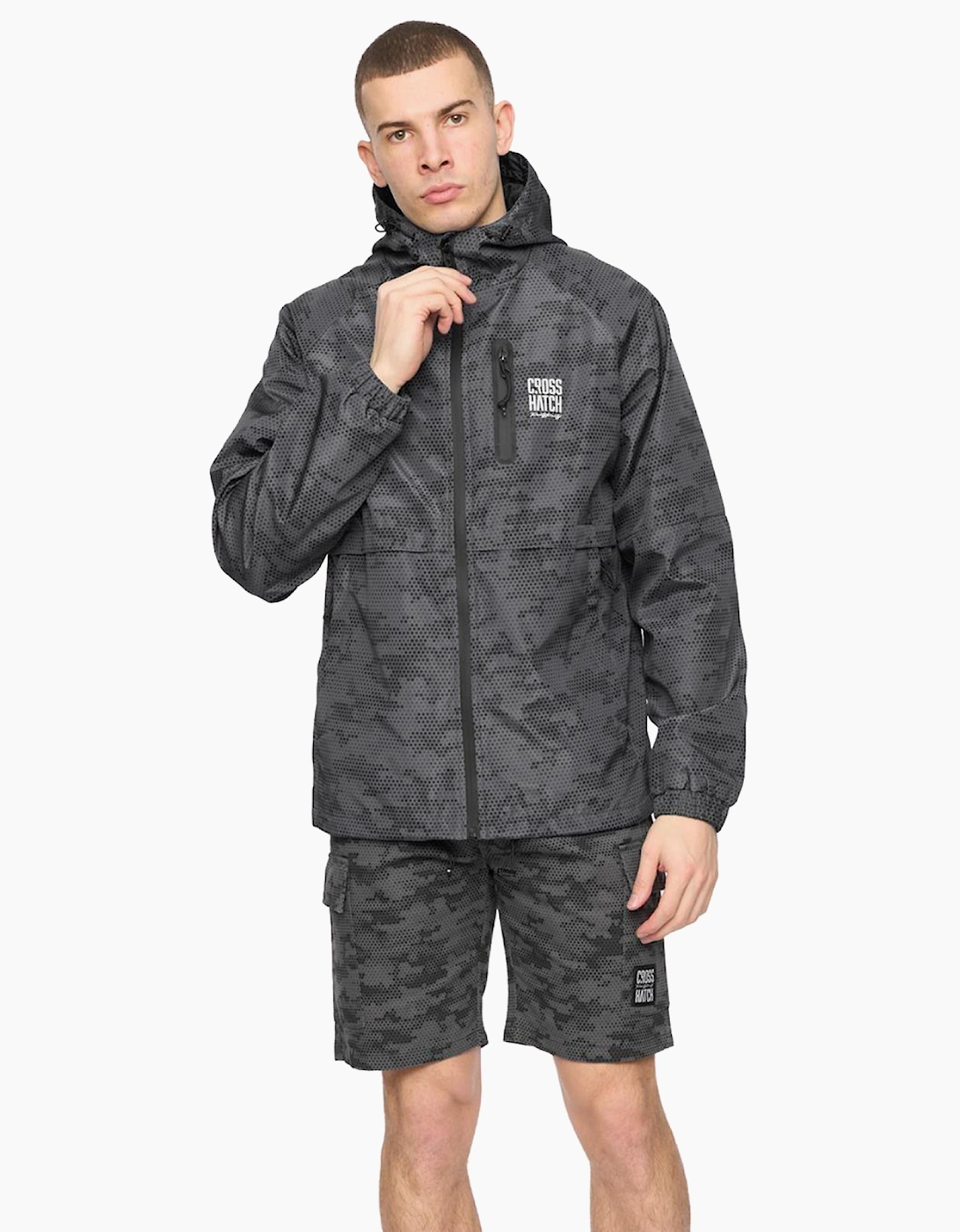 Crosshatch Janscore Mens Jacket Dark Grey