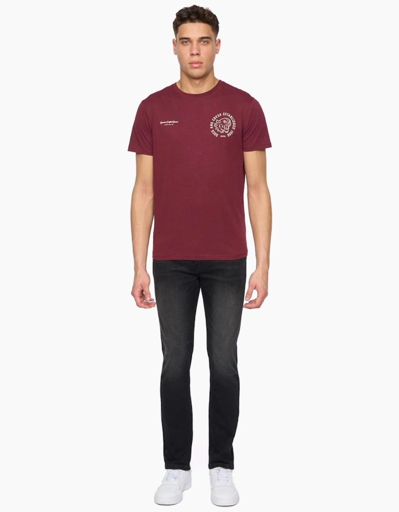 Duck And Cover Overburg Tapered Mens Jeans Black