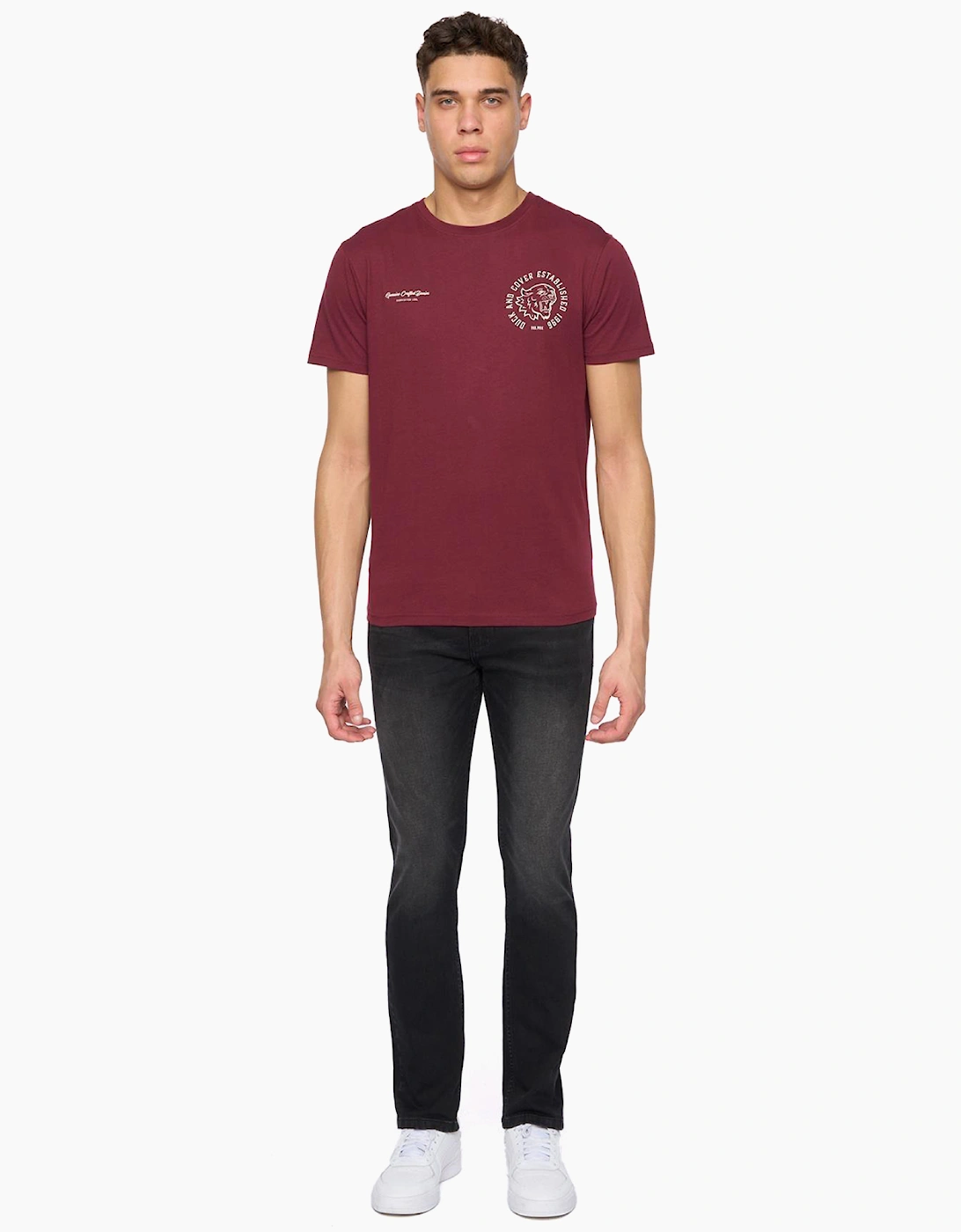 Duck And Cover Overburg Tapered Mens Jeans Black