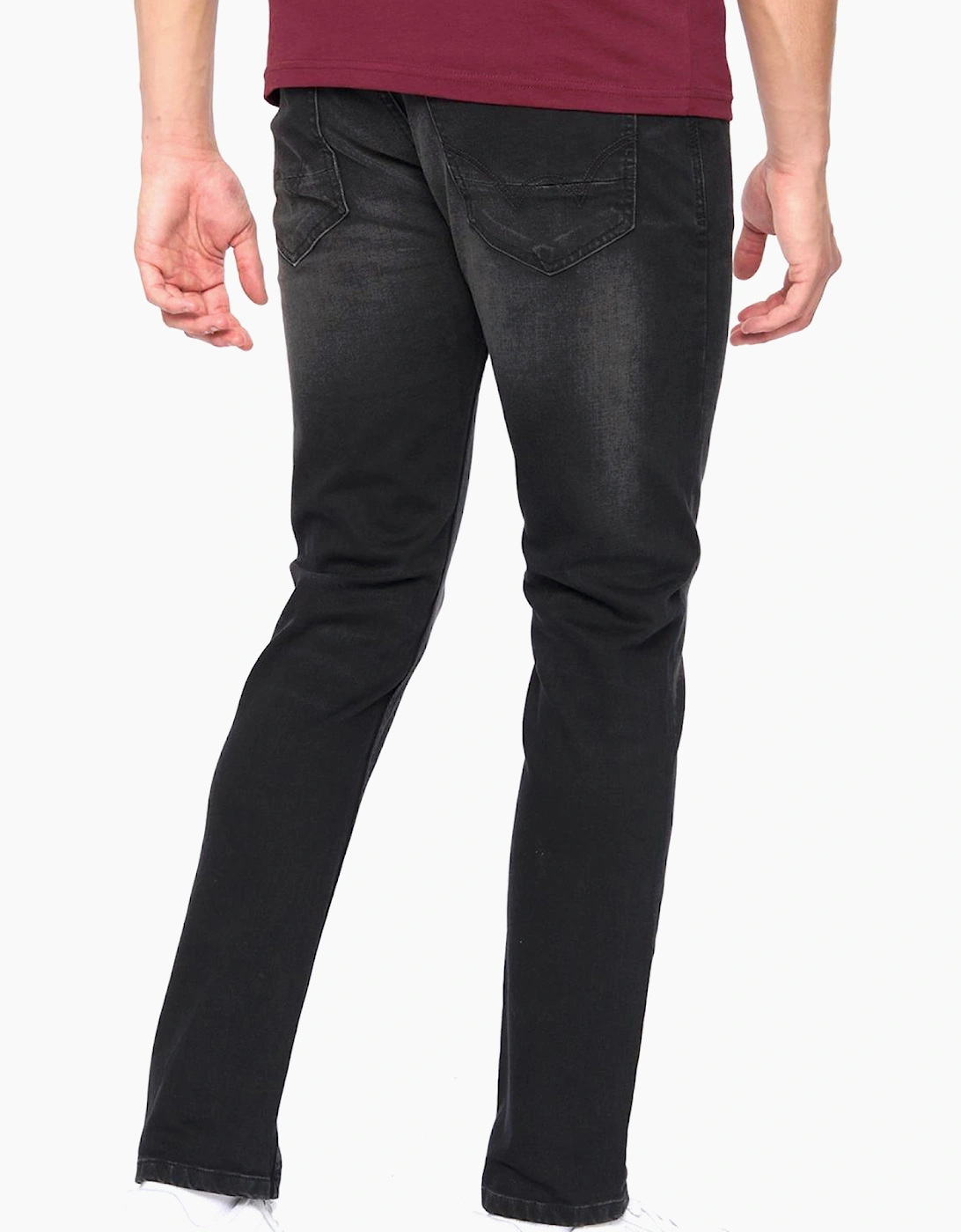 Duck And Cover Overburg Tapered Mens Jeans Black