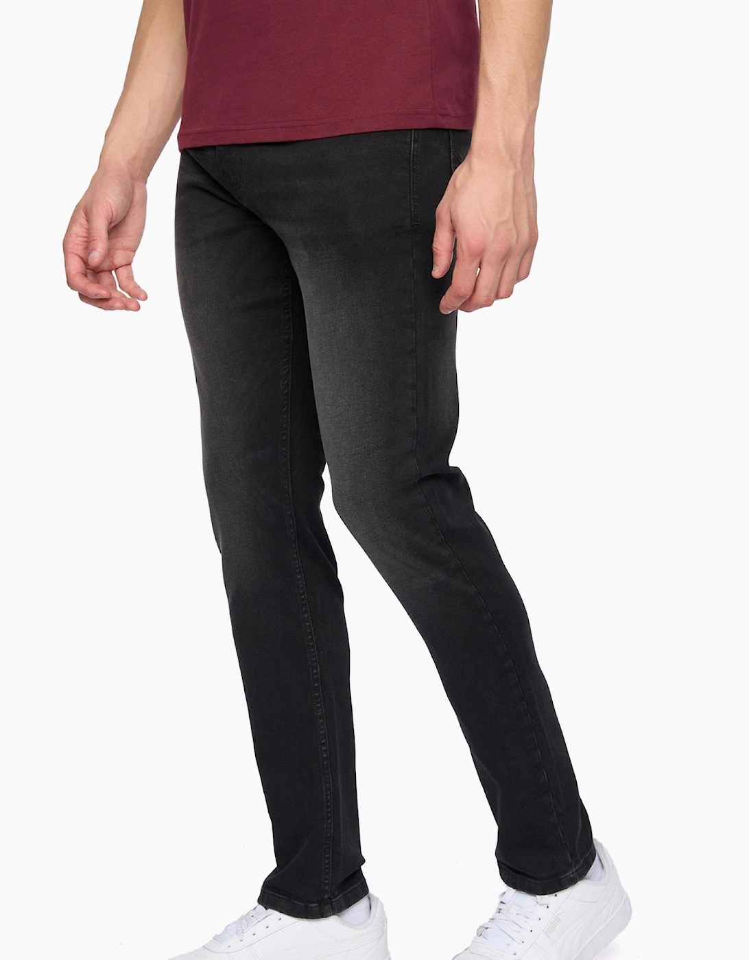 Duck And Cover Overburg Tapered Mens Jeans Black