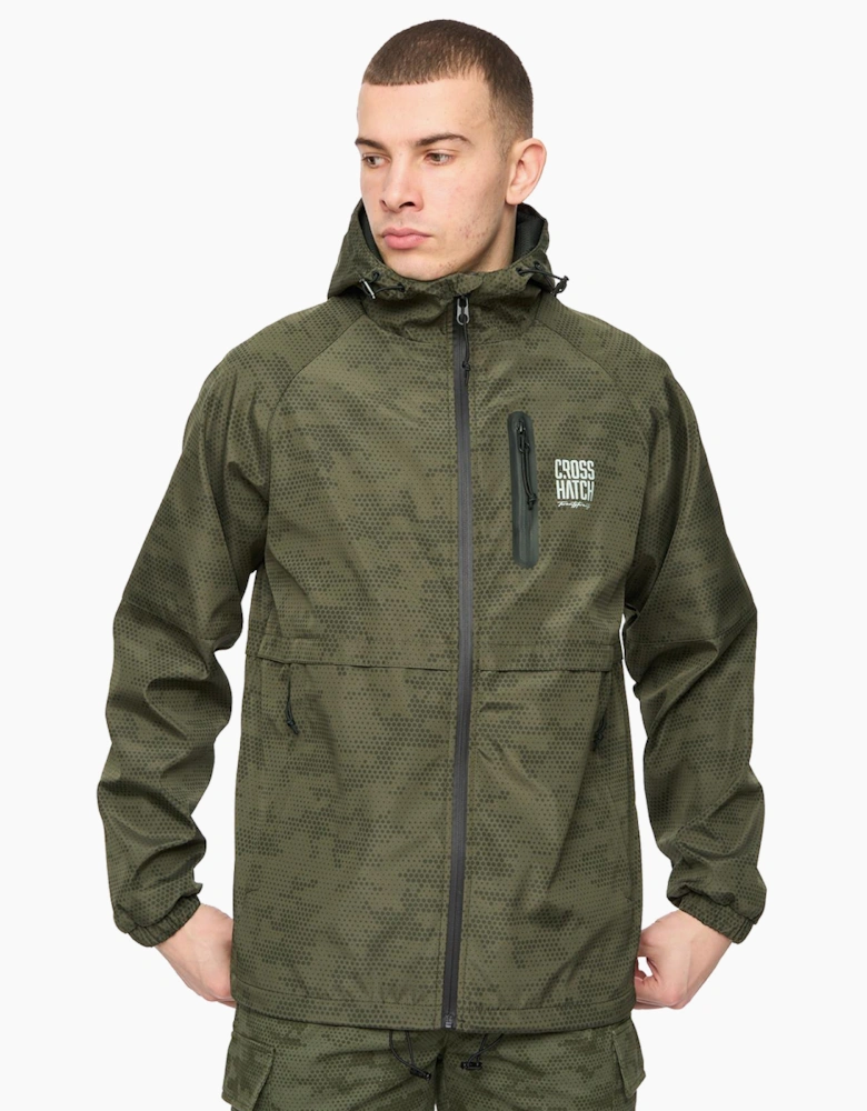 Crosshatch Janscore Mens Jacket Deep Olive