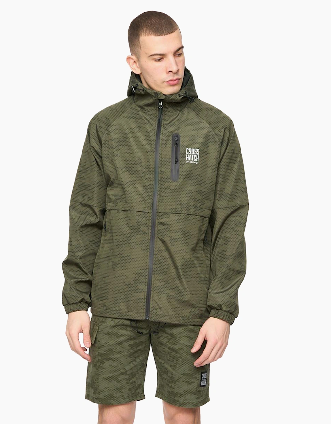 Crosshatch Janscore Mens Jacket Deep Olive