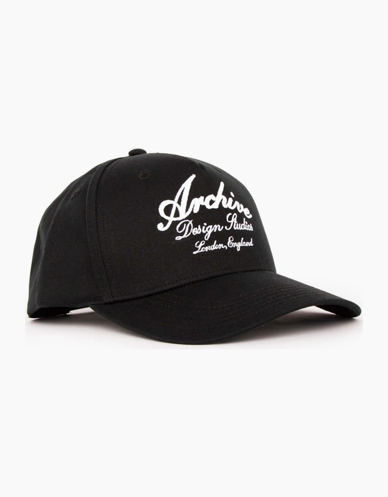 Archive Design Studios Script Mens Cap Black