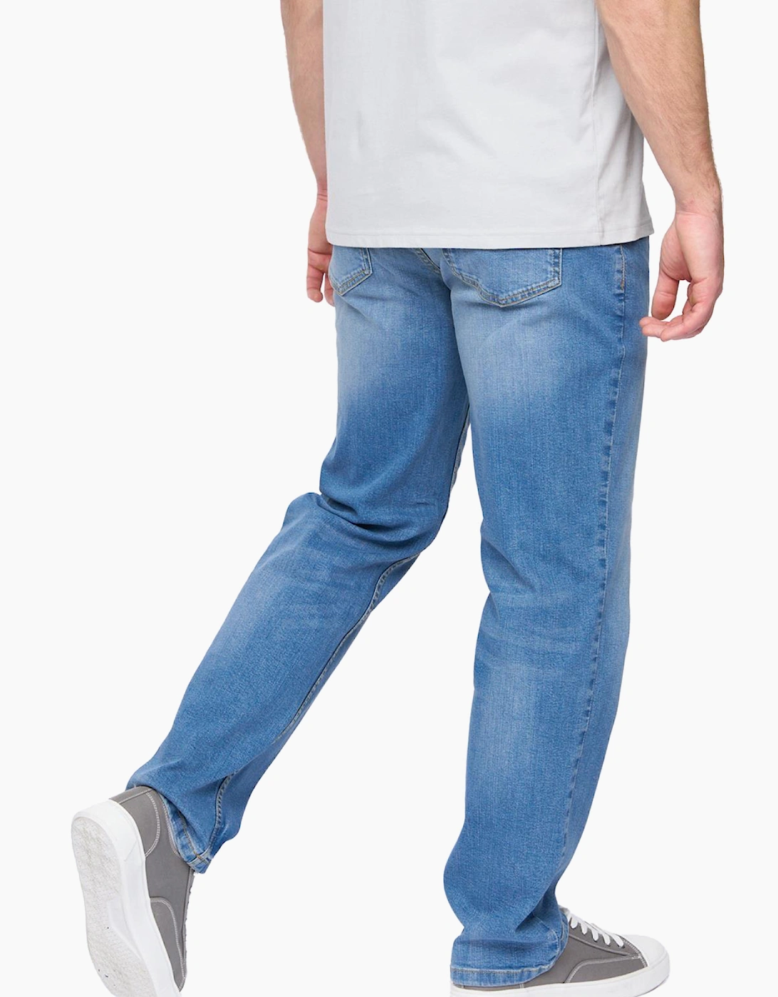 Duck And Cover Rushawn Relaxed Fit Mens Jeans Light Wash