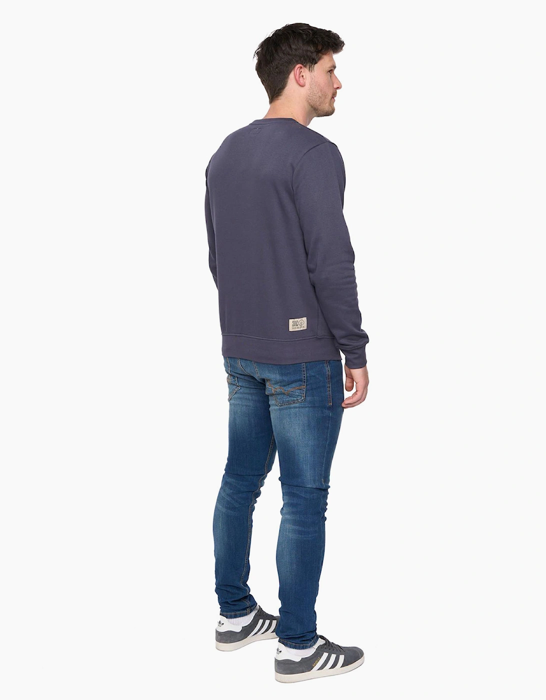 Duck And Cover Trentforth Mens Sweatshirt Dark Navy