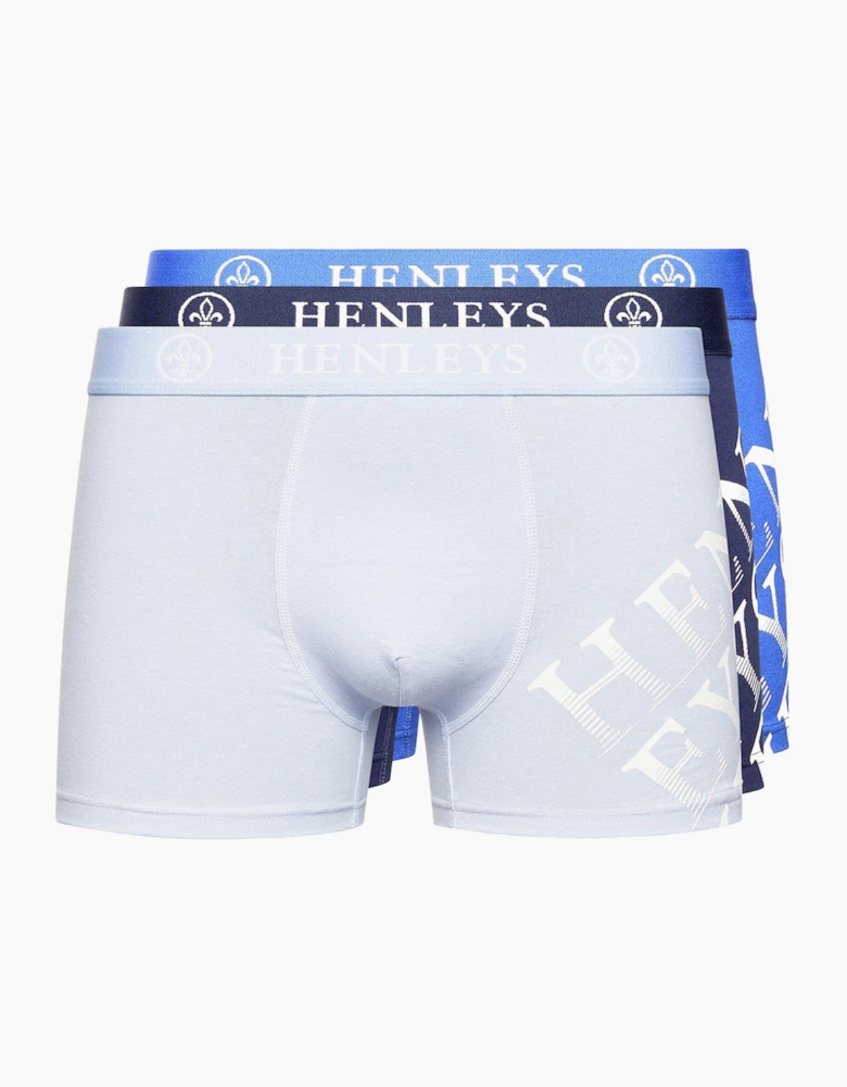Henleys Tringles Mens Boxer Shorts 3pk Assorted