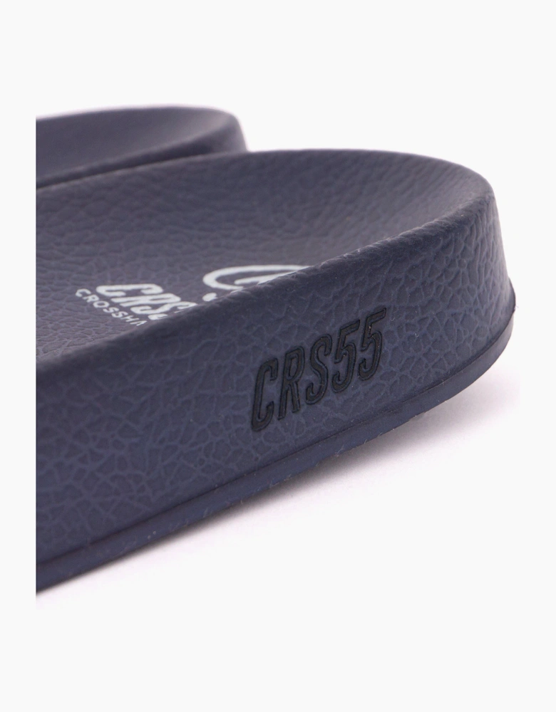 Crosshatch Ventamoore Mens Sliders Navy / Red