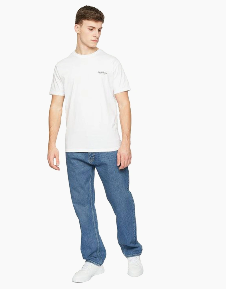 Crosshatch Tillman Mens Baggy Jeans Stone Wash