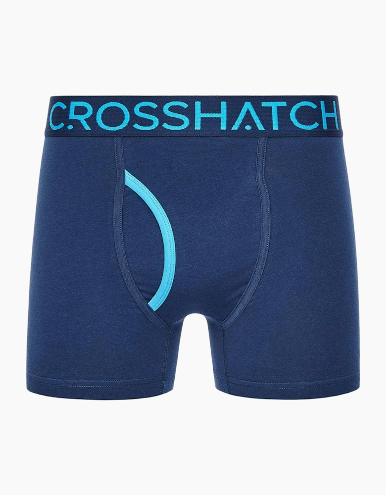 Crosshatch Trioglow Mens Boxer Shorts 3pk Navy