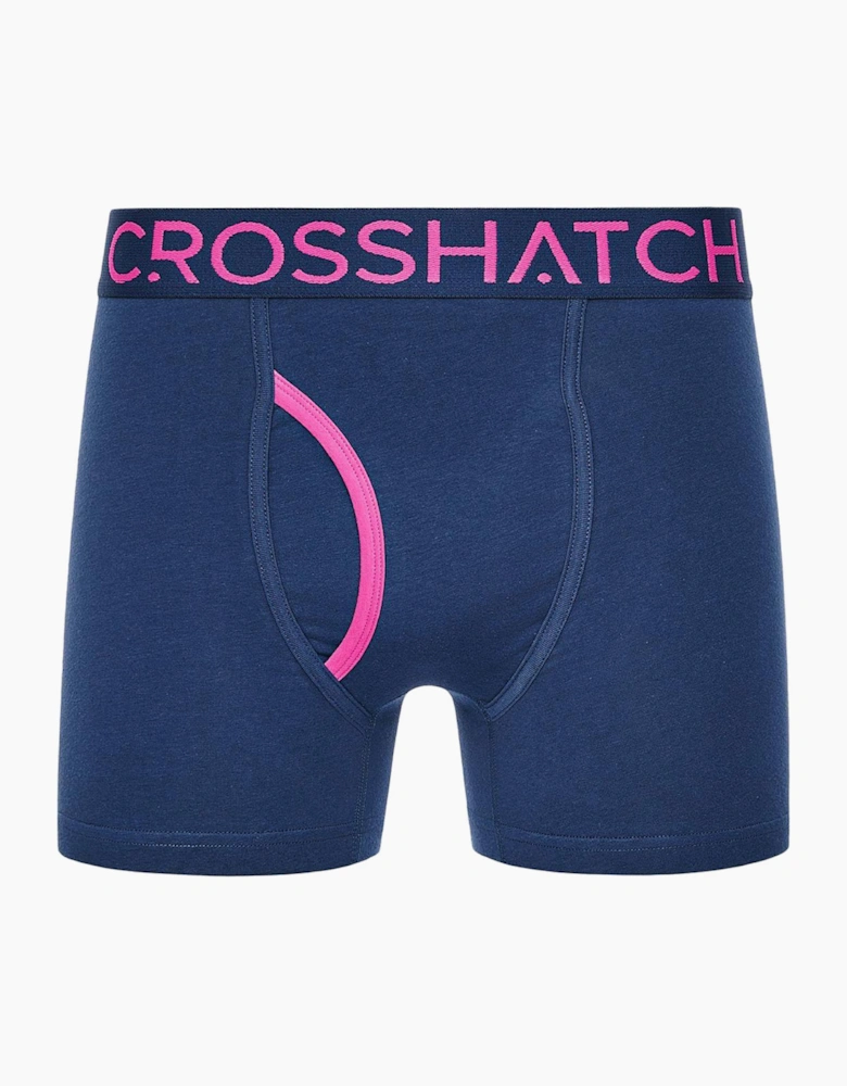Crosshatch Trioglow Mens Boxer Shorts 3pk Navy
