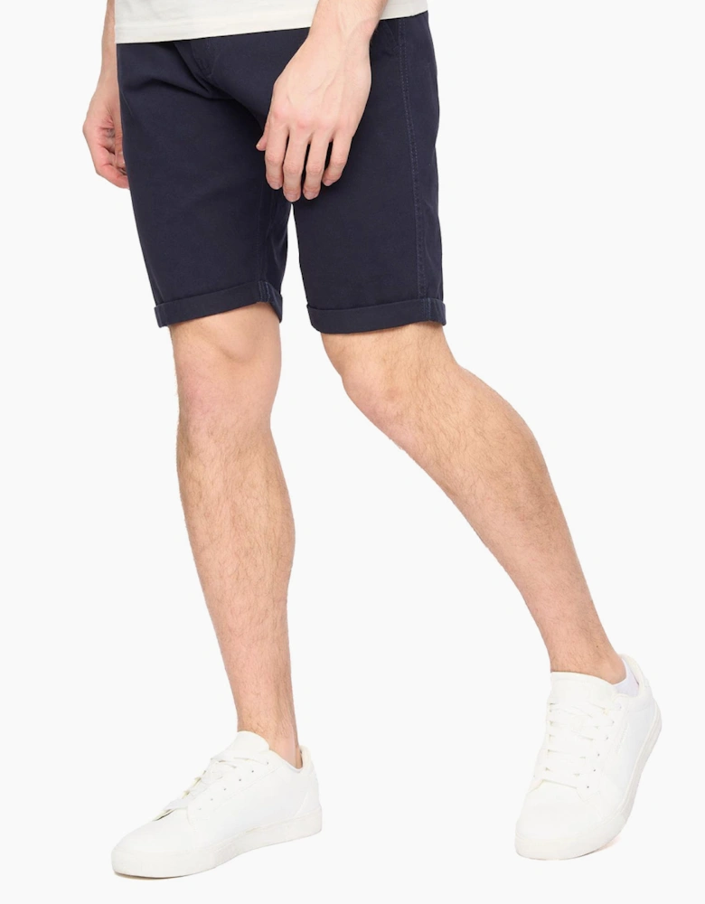 Crosshatch Sinwood Mens Chino Shorts Navy
