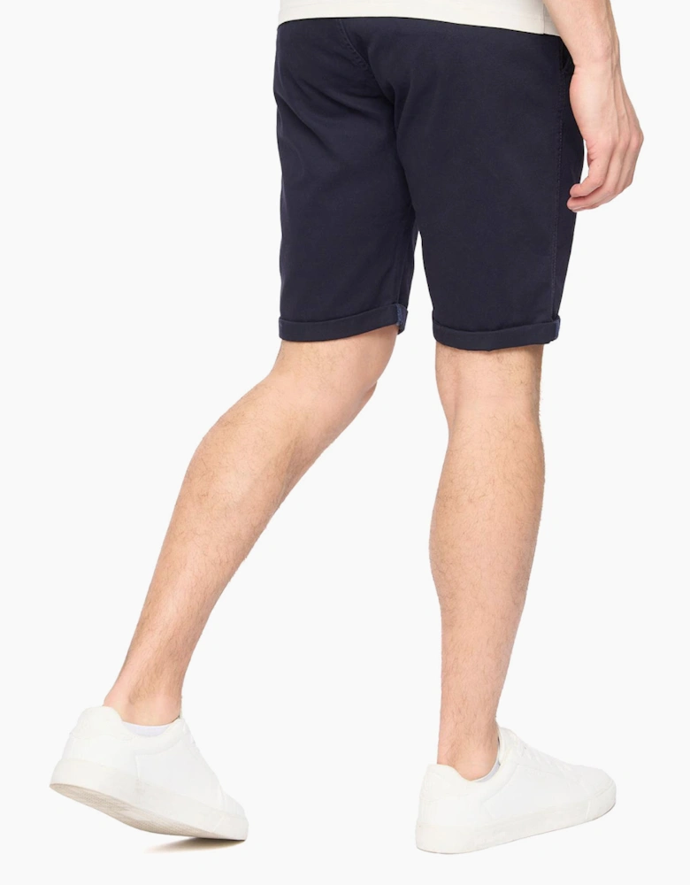 Crosshatch Sinwood Mens Chino Shorts Navy