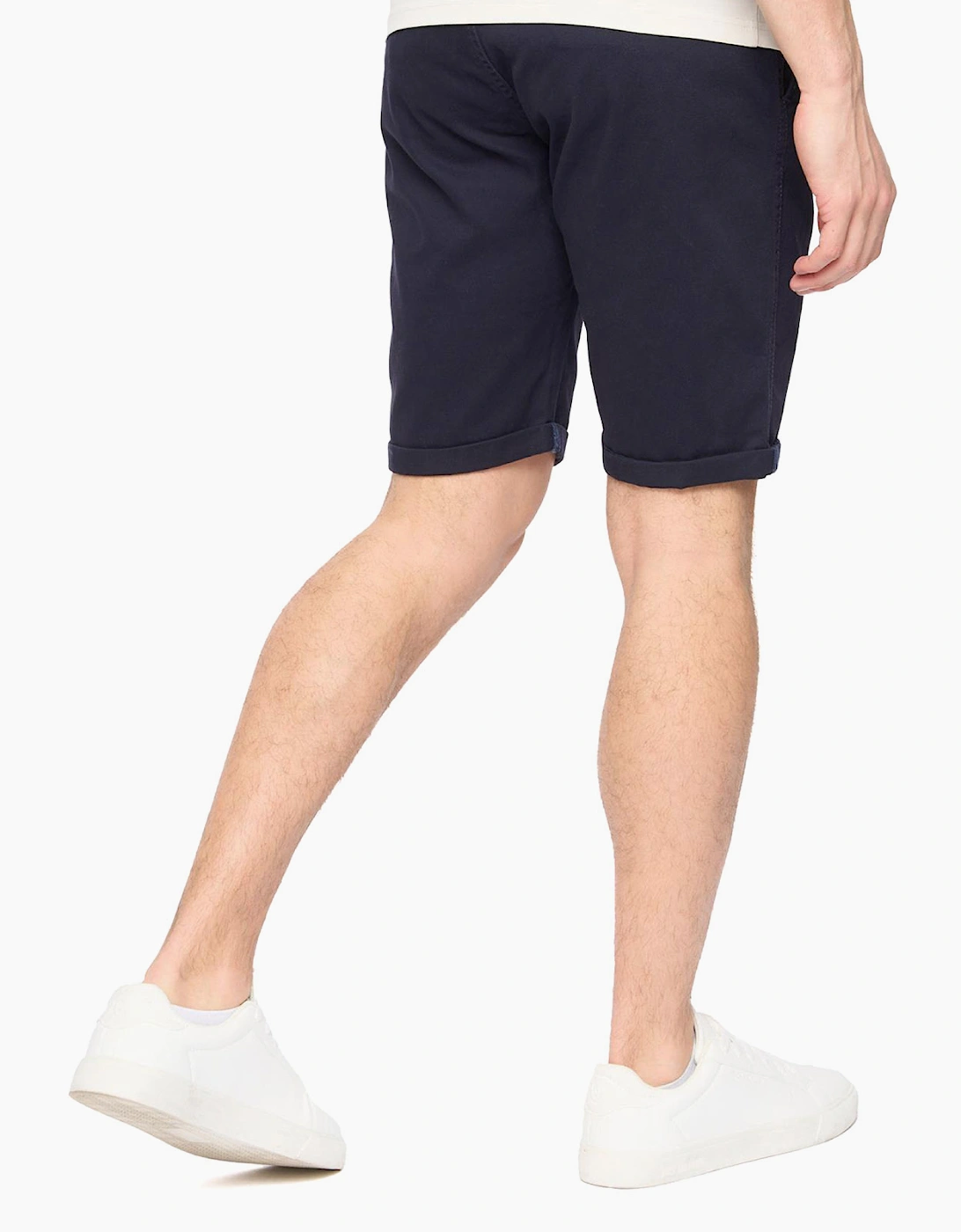 Crosshatch Sinwood Mens Chino Shorts Navy