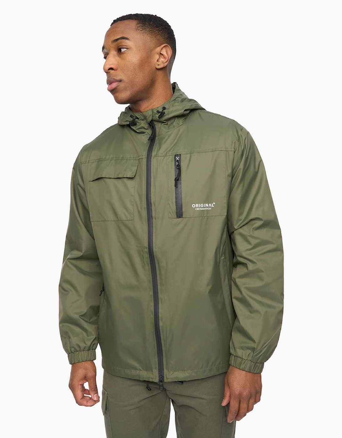 Crosshatch Utilate Mens Jacket Thyme Green