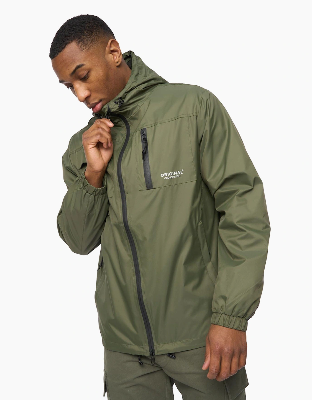 Crosshatch Utilate Mens Jacket Thyme Green