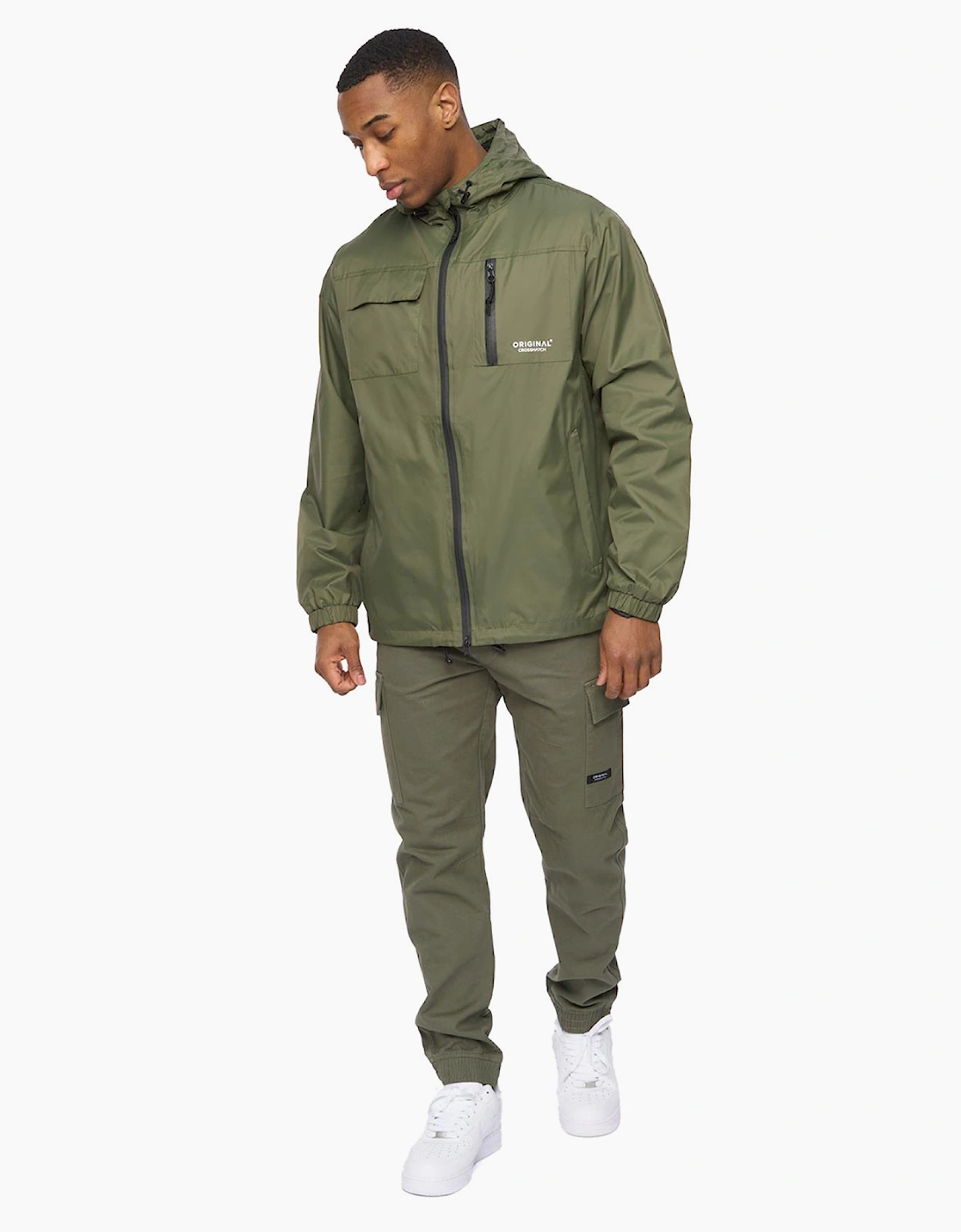 Crosshatch Utilate Mens Jacket Thyme Green