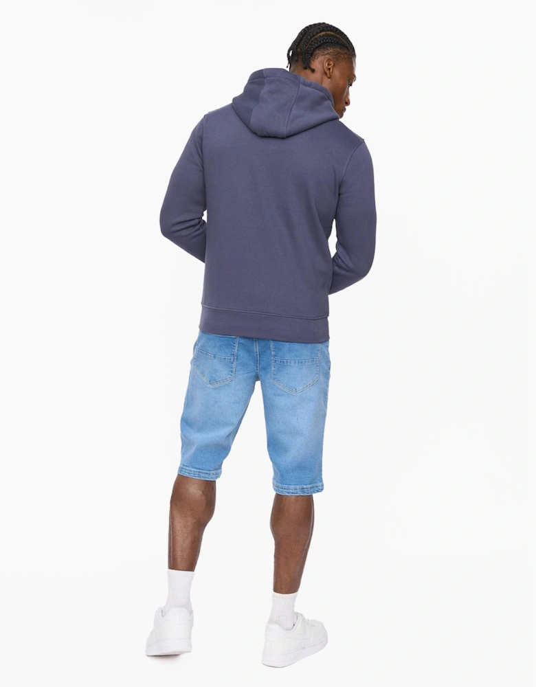 Crosshatch Mens Allmoor Zip Thru Hoodie Navy