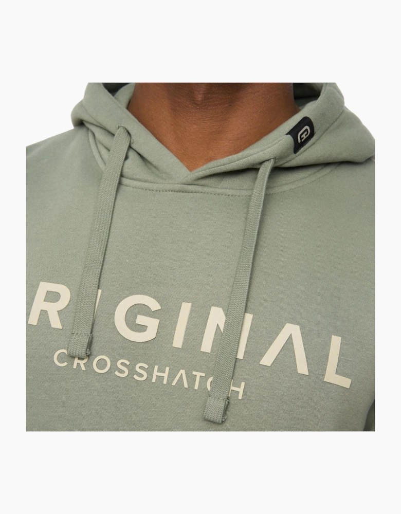 Crosshatch Bardon Mens Hoodie Olive / Green