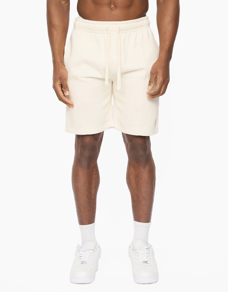 Crosshatch Bardon Mens Jog Shorts Neutral