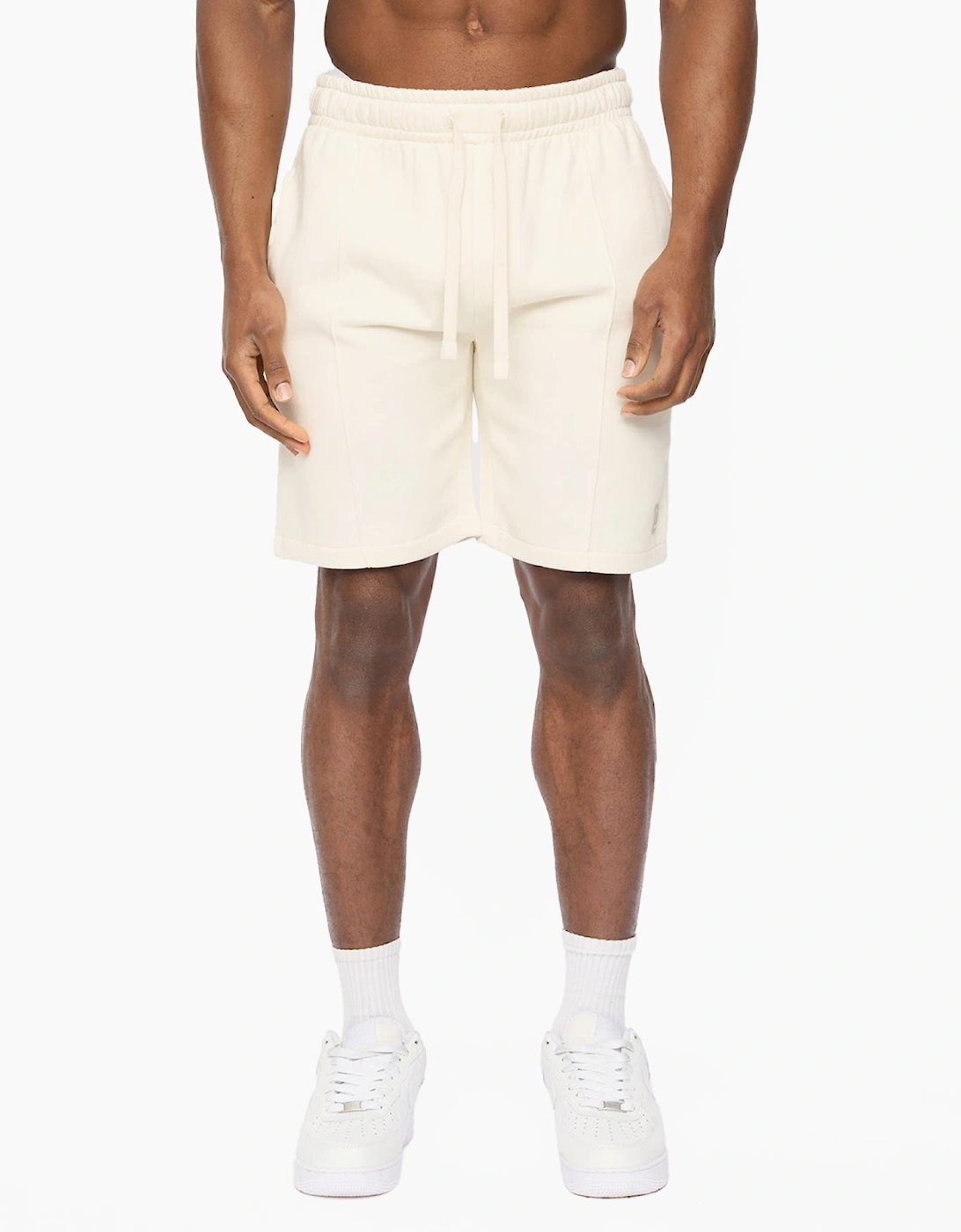 Crosshatch Bardon Mens Jog Shorts Neutral