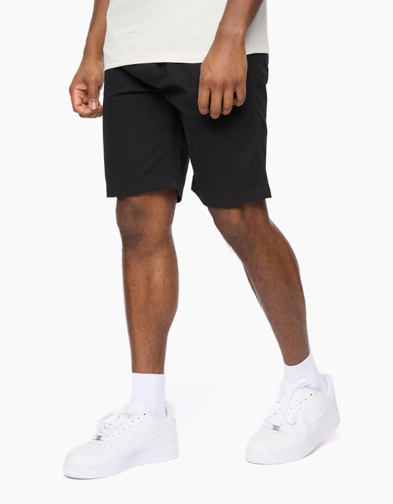 Crosshatch Blansmoore Elastic Waist Mens Shorts Black