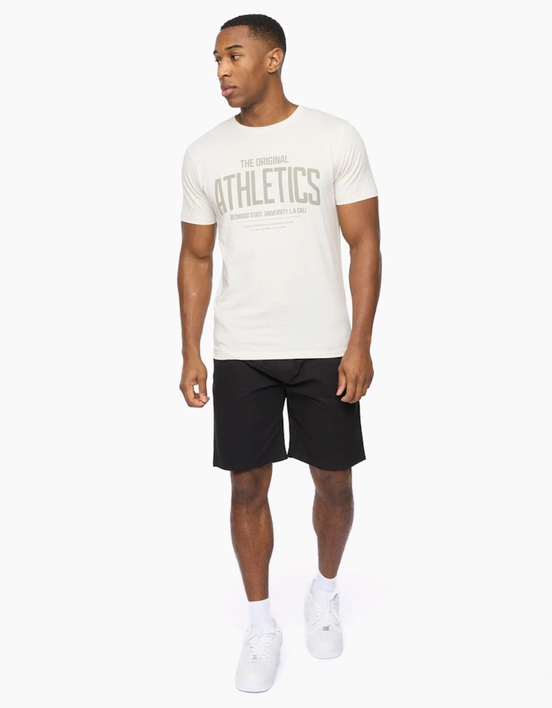 Crosshatch Blansmoore Elastic Waist Mens Shorts Black