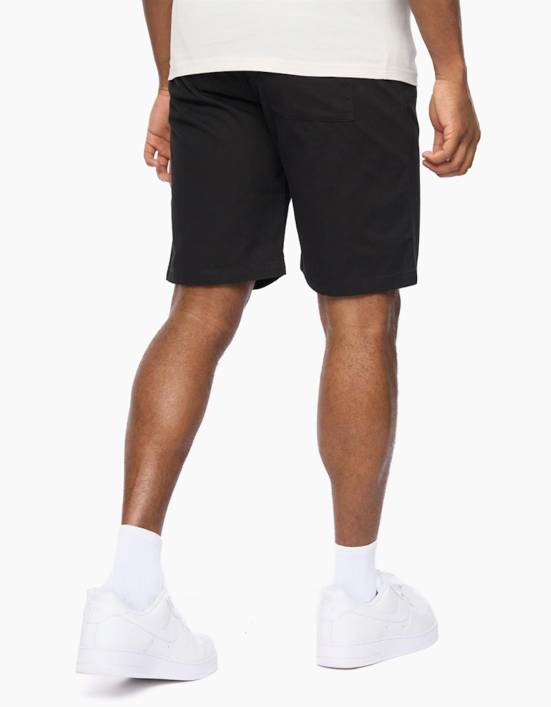 Crosshatch Blansmoore Elastic Waist Mens Shorts Black
