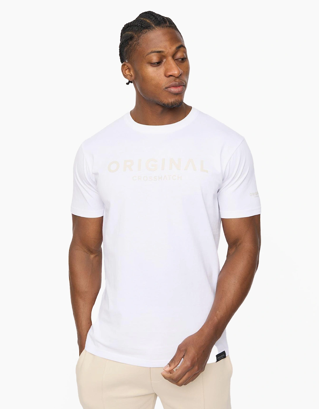 Crosshatch Bardon Mens T-Shirt White