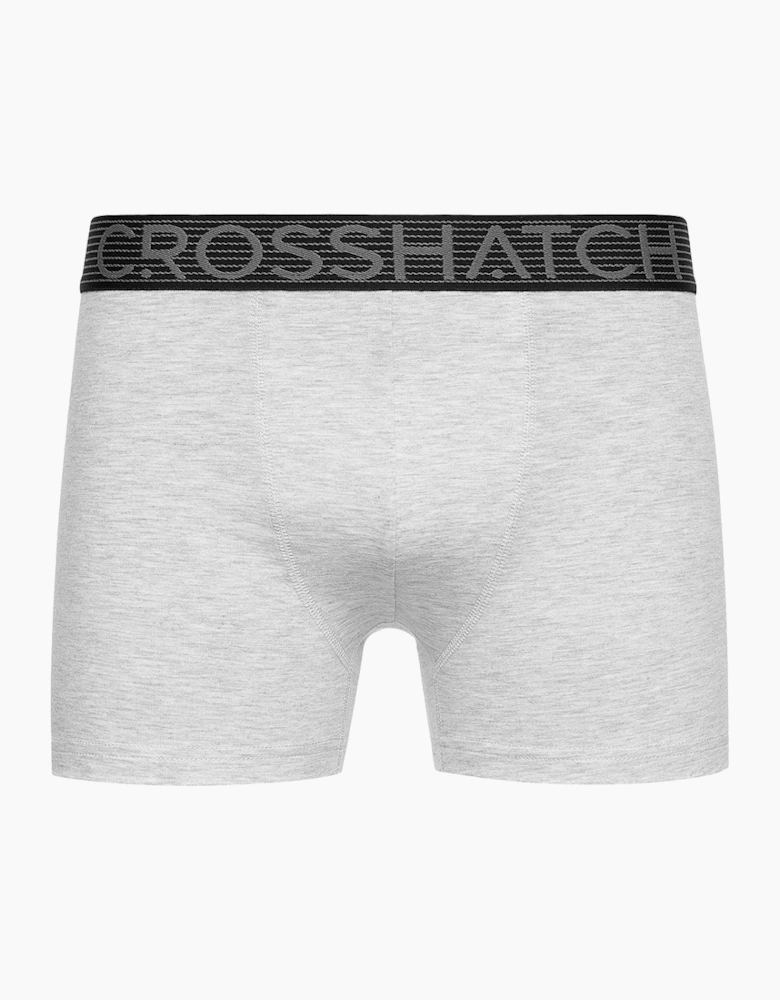 Crosshatch Buzzard 5pk Mens Boxer Shorts Grey Marl