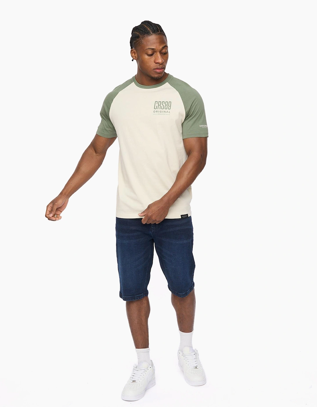 Crosshatch Bretsby Mens T-Shirt Olive / Green